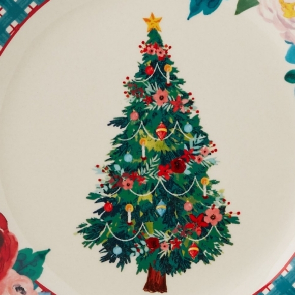 2022 New Pioneer Woman Wishful Winter Holiday Teal Bowl - Picture 3 of 3